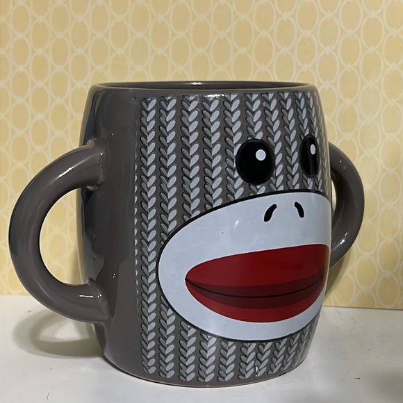 Sock Monkey Mug for Coffee or Tea - Picture 3 of 5